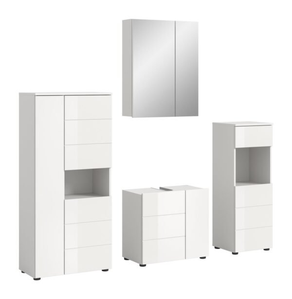 Xonox combinação de banho - brilhante branco, moldado, 188x190x34 cm