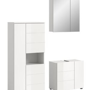 Xonox combinação de banho - brilhante branco, moldado, 135x190x34 cm