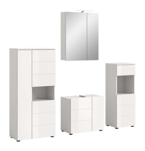Xonox combinação de banho - brilhante branco, moldado, 188x190x34 cm