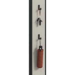 Xonox Painel com ganchos - melamina caxemira, 21x150x6 cm