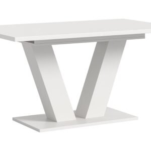 Xonox mesa de jantar - acabamento branco com Base em Y