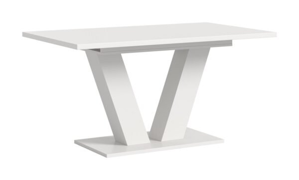 Xonox mesa de jantar - acabamento branco com Base em Y