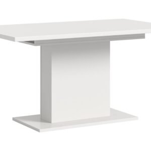 Xonox mesa de jantar - acabamento branco com base pedestal