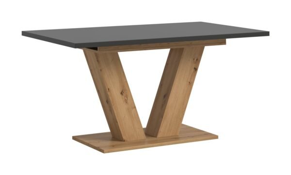 Xonox mesa de jantar - Artisan acabamento e acabamento cinzento com Base em Y