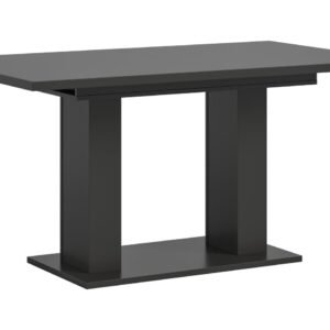 Xonox mesa de jantar - imitação cinzento com base de coluna dupla