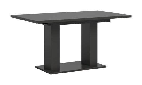 Xonox mesa de jantar - imitação cinzento com base de coluna dupla