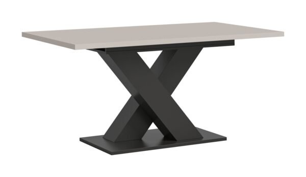 Xonox mesa de jantar - efeito caxemira e efeito cinzento, 150x76x90 cm
