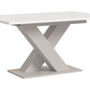 Xonox mesa de jantar - acabamento branco e acabamento caxemira, 150x76x90 cm
