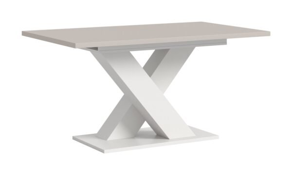 Xonox mesa de jantar - efeito caxemira e efeito branco, 150x76x90 cm