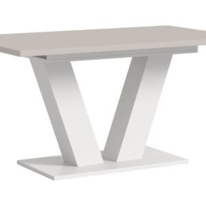 Xonox mesa de jantar - efeito caxemira e efeito branco, 150x76x90 cm