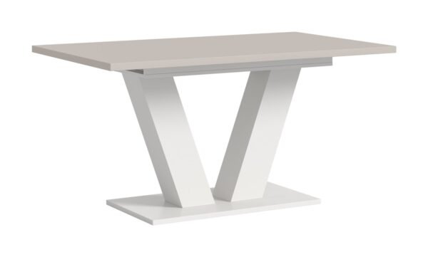 Xonox mesa de jantar - efeito caxemira e efeito branco, 150x76x90 cm