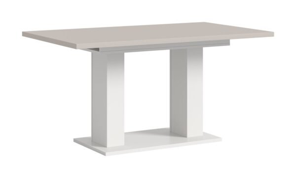Xonox mesa de jantar - efeito caxemira e efeito branco, 150x76x90 cm