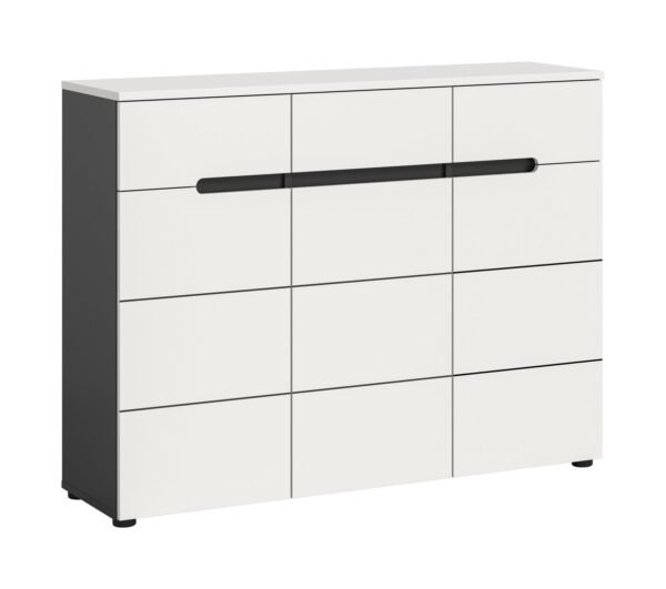 Xonox sapateira - imitação branco, 120x94x37 cm