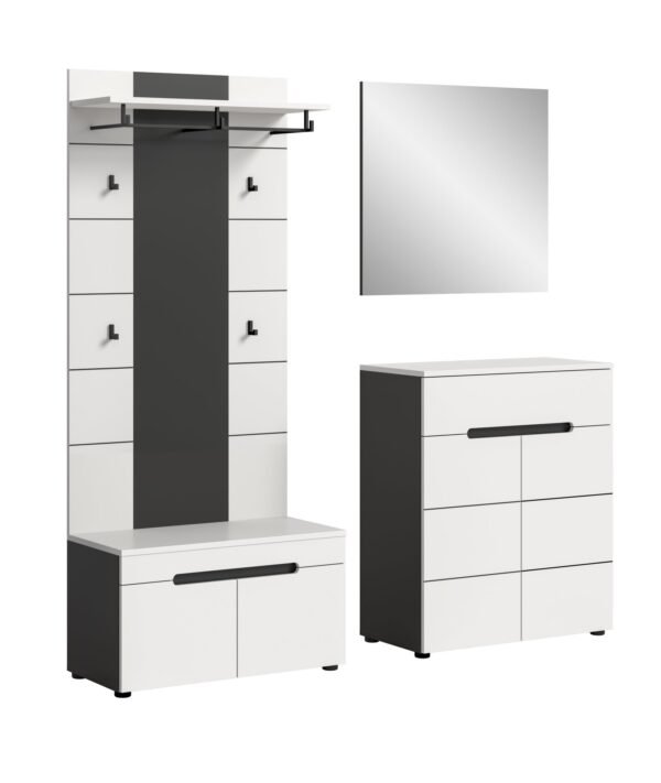 Xonox Combinação de roupeiro - imitação branco, 175x190x37 cm