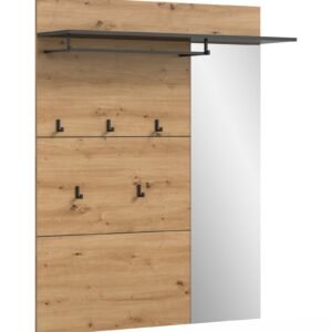 Xonox Painel de roupeiro com espelho - Artisan acabamento, 120x147x29 cm