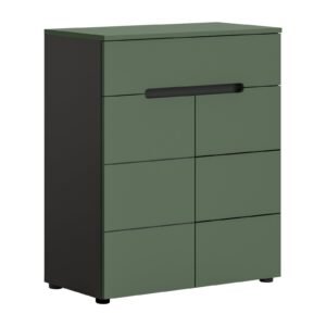 Xonox sapateira - acabamento verde fumo, 94x80x37 cm