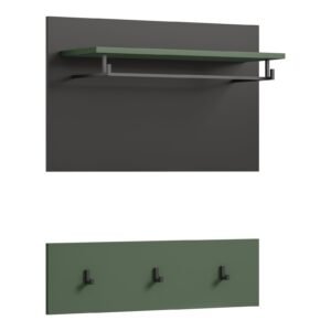 Xonox painel - acabamento verde fumo, 73x80x27 cm
