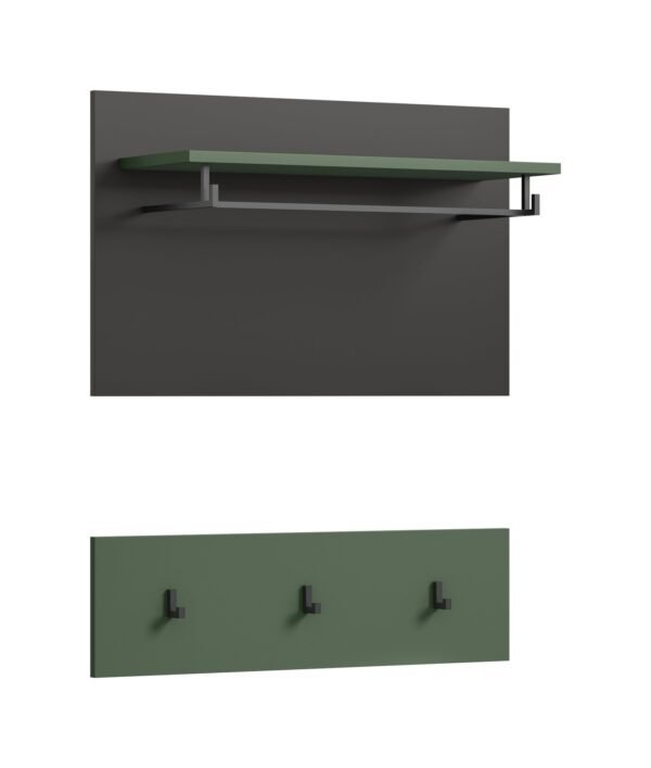 Xonox painel - acabamento verde fumo, 73x80x27 cm