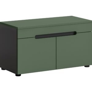 Xonox banco - acabamento verde fumo, 80x45x37 cm