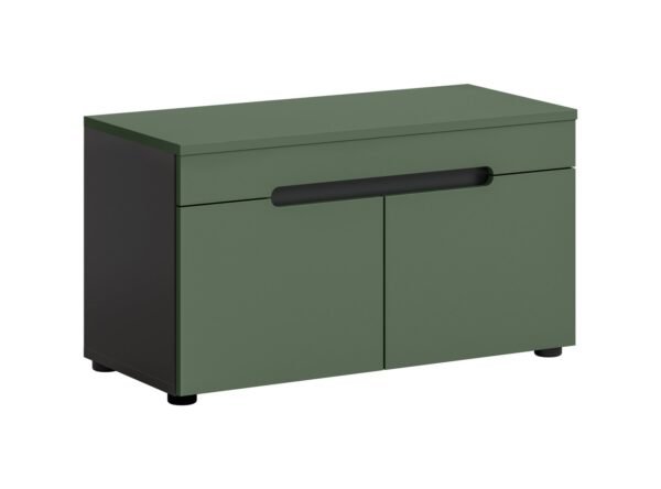 Xonox banco - acabamento verde fumo, 80x45x37 cm
