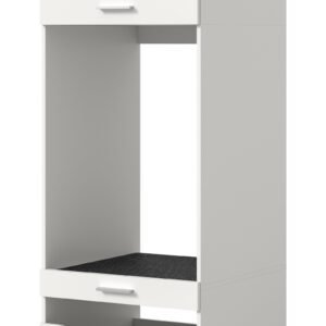 Xonox armário para máquina de lavar - acabamento branco, 66x195x68 cm