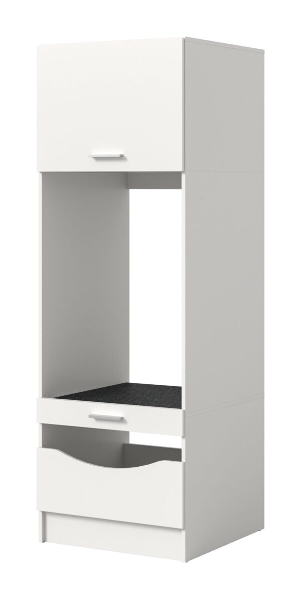 Xonox armário para máquina de lavar - acabamento branco, 66x195x68 cm