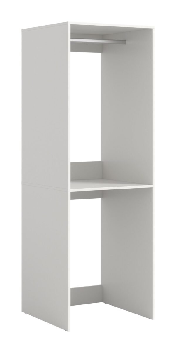 Xonox armário para máquina de lavar - acabamento branco, 66x195x60 cm