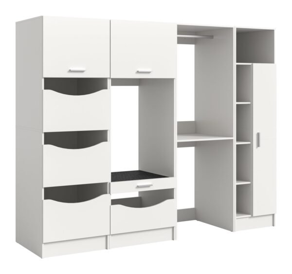 Xonox Kit de conversão para máquina de lavar - acabamento branco e --, 248x195x68 cm