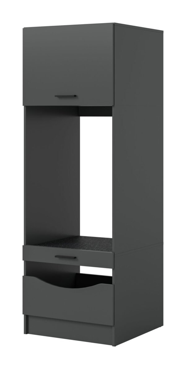 Xonox armário para máquina de lavar - acabamento antracite, 66x195x68 cm