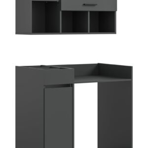 Xonox Kit de conversão para máquina de lavar - acabamento antracite, 95x195x60 cm