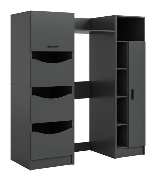Xonox Kit de conversão para máquina de lavar - acabamento antracite, 166x195x62 cm