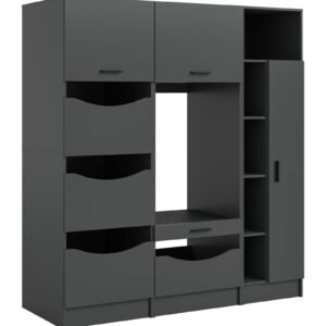 Xonox Kit de conversão para máquina de lavar - acabamento antracite, 166x195x68 cm