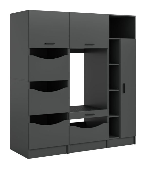 Xonox Kit de conversão para máquina de lavar - acabamento antracite, 166x195x68 cm