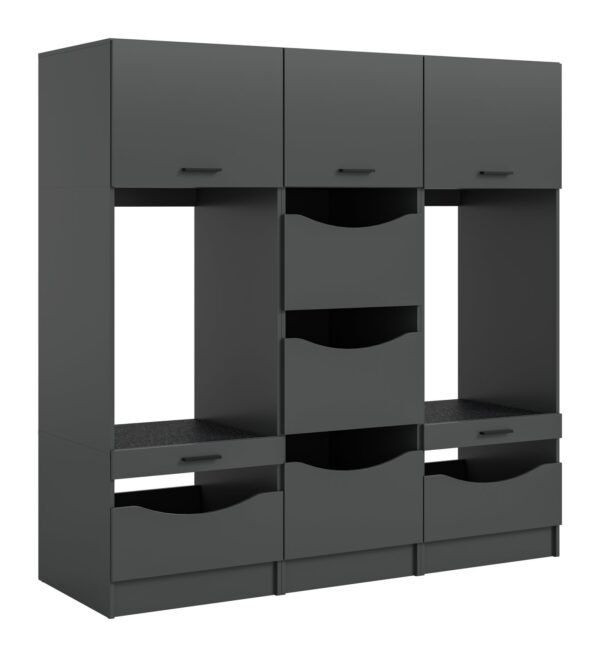 Xonox Kit de conversão para máquina de lavar - acabamento antracite, 183x195x68 cm