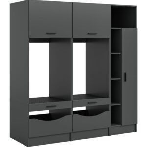 Xonox Kit de conversão para máquina de lavar - acabamento antracite, 183x195x68 cm