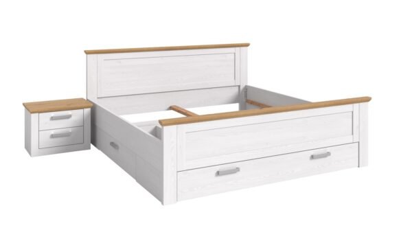 Xonox Sistema de cama - acabamento lariço Sibiu, 245x90x209 cm