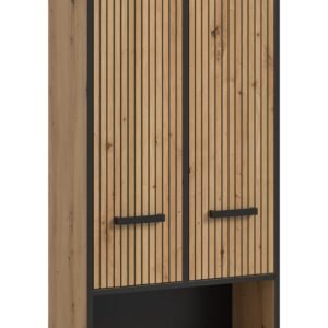 Xonox Armário alto largo - acabamento carvalho Artisan, 59x159x32 cm
