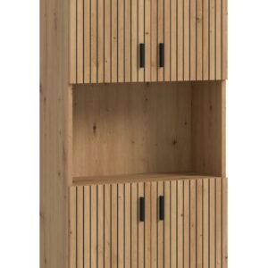 Xonox Armário alto lateral - acabamento carvalho Artisan e --, 60x192x30 cm