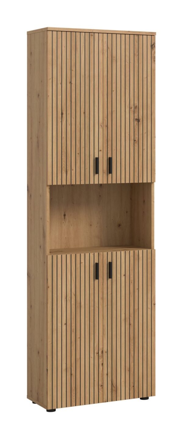 Xonox Armário alto lateral - acabamento carvalho Artisan e --, 60x192x30 cm
