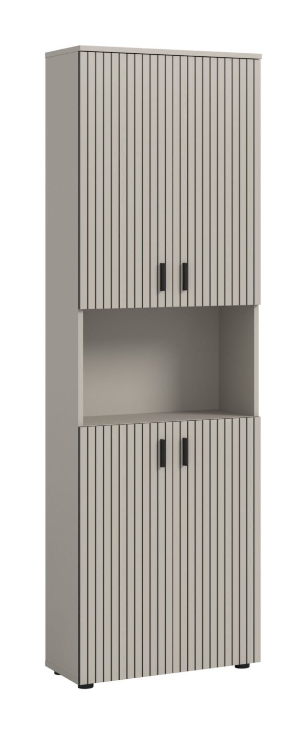 Xonox Armário alto lateral - acabamento caxemira, 60x192x30 cm