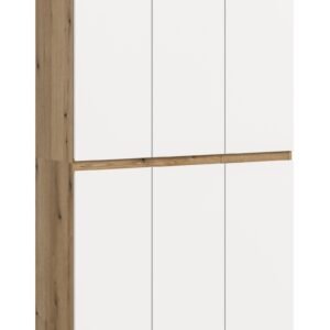 Xonox Armário universal - branco e acabamento carvalho Evoke, 105x175x37 cm