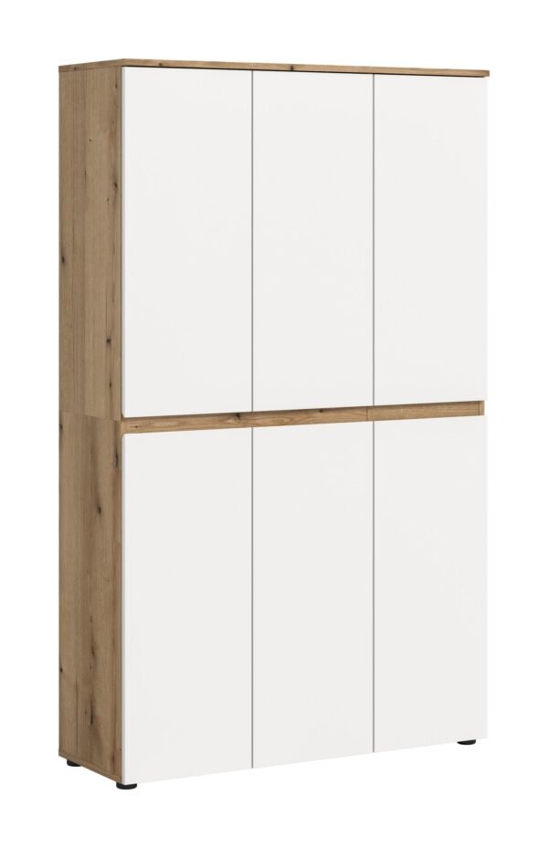 Xonox Armário universal - branco e acabamento carvalho Evoke, 105x175x37 cm
