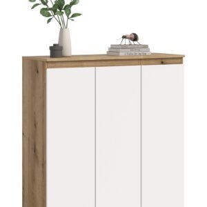 Xonox Armário universal - branco e acabamento carvalho Evoke, 105x111x37 cm