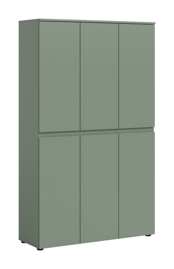 Xonox Armário universal - acabamento verde fumo, 105x175x37 cm