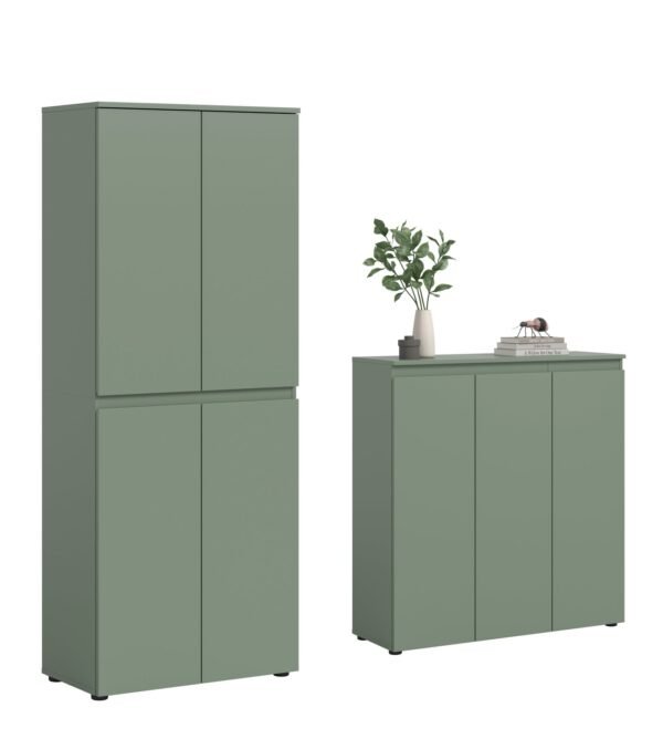 Xonox Armário universal - acabamento verde fumo, 190x175x37 cm
