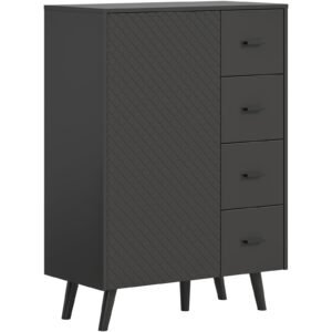 Xonox Cómoda - cinzento mate, moldado, 84x114x37 cm