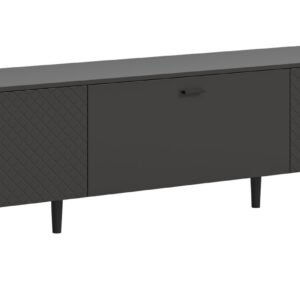 Xonox Móvel baixo - cinzento mate, moldado, 185x55x40 cm