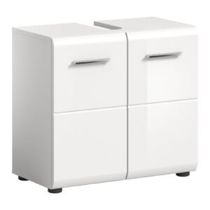 Xonox móvel de lavatório - imitação branco e branco brilhante moldado, 60x54x32 cm