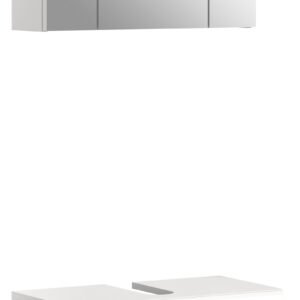 Xonox combinação de banho - imitação branco e branco brilhante moldado, 60x190x32 cm