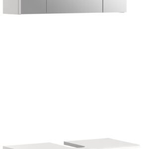 Xonox combinação de banho - imitação branco e branco brilhante moldado, 60x190x32 cm